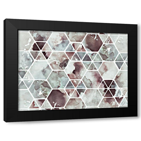 Geo Canyon Dream Black Modern Wood Framed Art Print by Loreth, Lanie