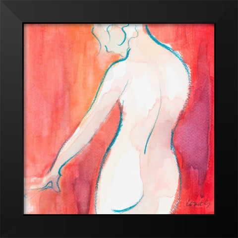 Female Watercolor Figure II Black Modern Wood Framed Art Print by Loreth, Lanie
