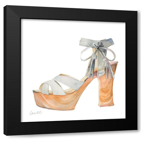 BOHO Stiletto Black Modern Wood Framed Art Print with Double Matting by Loreth, Lanie