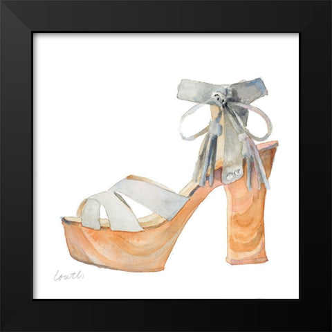 BOHO Stiletto Black Modern Wood Framed Art Print by Loreth, Lanie