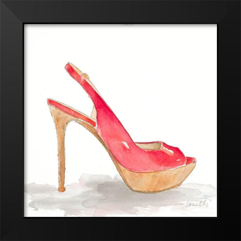 Pool Party Stiletto Black Modern Wood Framed Art Print by Loreth, Lanie