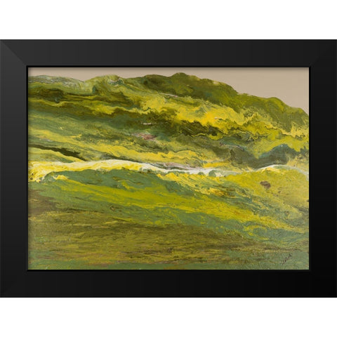 Emerald Findings Black Modern Wood Framed Art Print by Gonzalez, Roberto