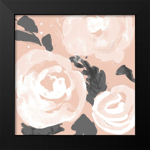 Blushing Blossom Garden II Black Modern Wood Framed Art Print by Loreth, Lanie