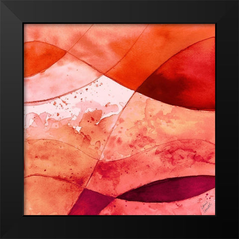 Rose Fantasy II Black Modern Wood Framed Art Print by Loreth, Lanie