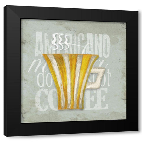 Daily Coffee I Black Modern Wood Framed Art Print by Medley, Elizabeth