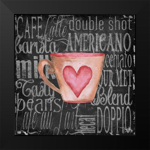 Coffee of the Day I Black Modern Wood Framed Art Print by Medley, Elizabeth