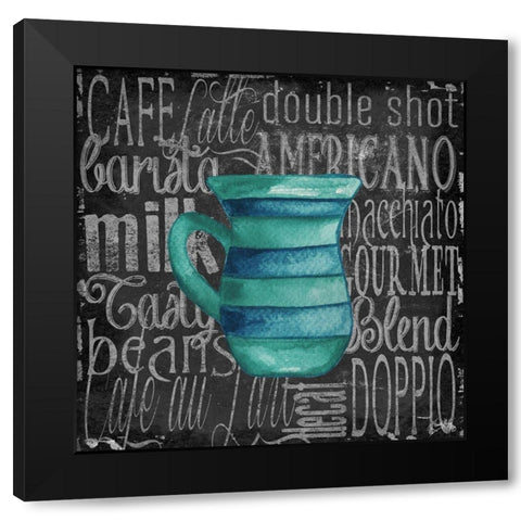 Coffee of the Day IV Black Modern Wood Framed Art Print with Double Matting by Medley, Elizabeth
