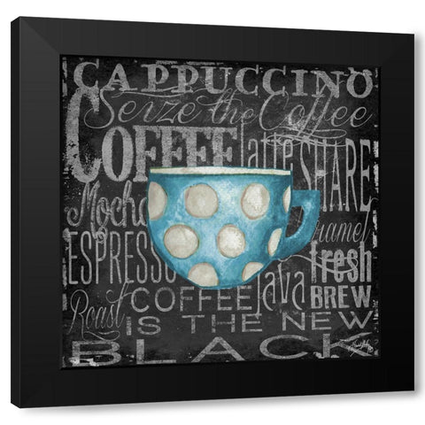 Coffee of the Day VI Black Modern Wood Framed Art Print with Double Matting by Medley, Elizabeth