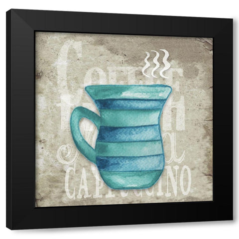 Daily Coffee II Black Modern Wood Framed Art Print with Double Matting by Medley, Elizabeth