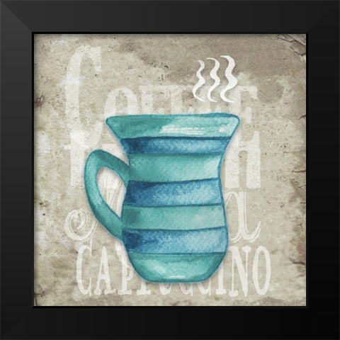 Daily Coffee II Black Modern Wood Framed Art Print by Medley, Elizabeth