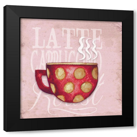 Daily Coffee IV Black Modern Wood Framed Art Print with Double Matting by Medley, Elizabeth