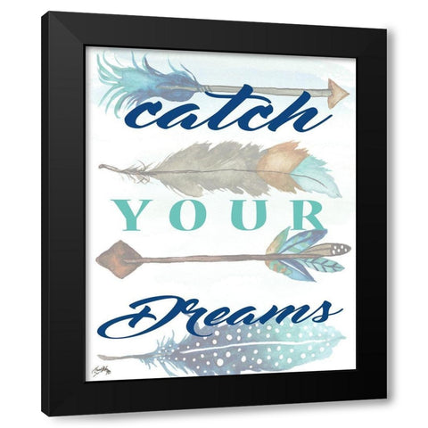 Inspiring I Black Modern Wood Framed Art Print with Double Matting by Medley, Elizabeth