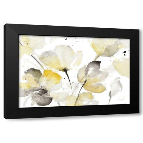 Neutral Abstract Floral I Black Modern Wood Framed Art Print by Loreth, Lanie
