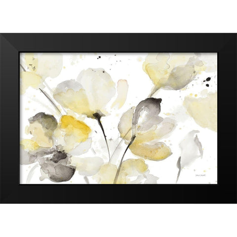 Neutral Abstract Floral I Black Modern Wood Framed Art Print by Loreth, Lanie