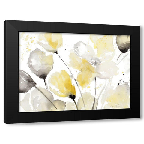 Neutral Abstract Floral II Black Modern Wood Framed Art Print by Loreth, Lanie
