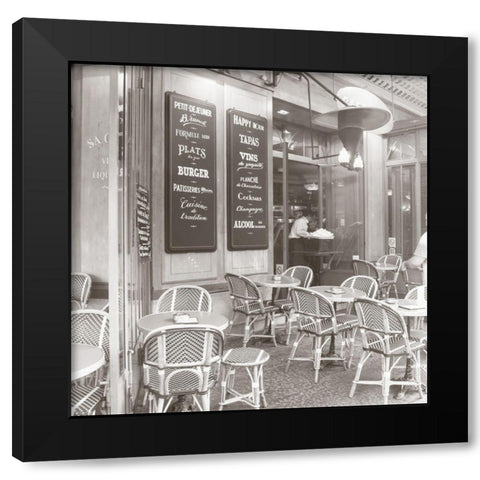 French Cafe Black Modern Wood Framed Art Print by Navas, Emily