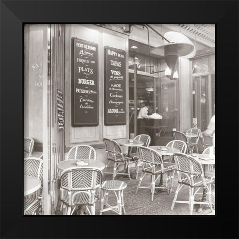 French Cafe Black Modern Wood Framed Art Print by Navas, Emily