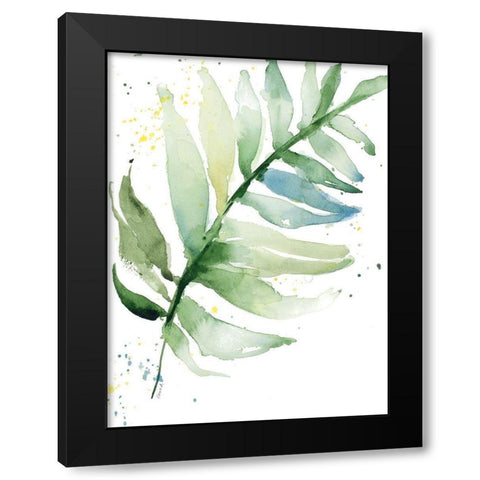 Swaying Palm Fronds II Black Modern Wood Framed Art Print by Loreth, Lanie