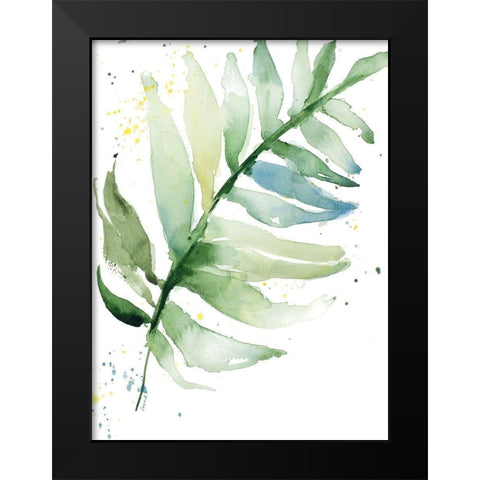 Swaying Palm Fronds II Black Modern Wood Framed Art Print by Loreth, Lanie