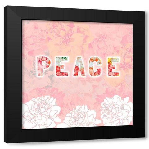 Inspire I Black Modern Wood Framed Art Print by James, Nola