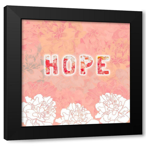 Inspire III Black Modern Wood Framed Art Print by James, Nola