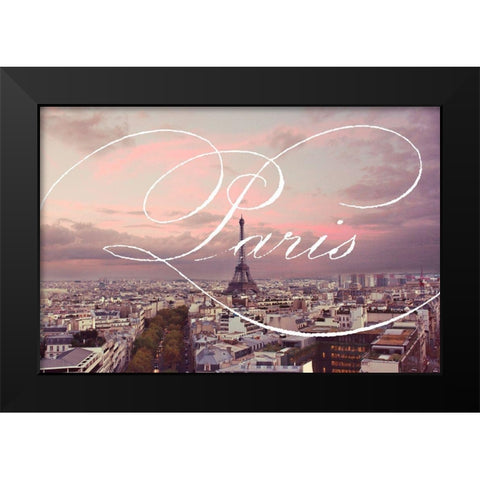 Paris Views Black Modern Wood Framed Art Print by Navas, Emily