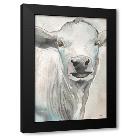 Farm Animal I Black Modern Wood Framed Art Print with Double Matting by Medley, Elizabeth