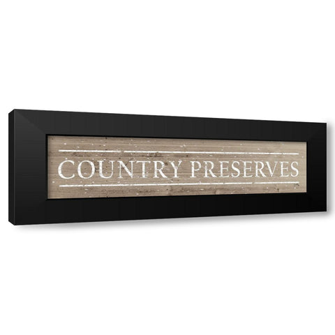 Country Preserves Black Modern Wood Framed Art Print by Medley, Elizabeth