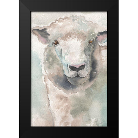Muted Lamb Black Modern Wood Framed Art Print by Medley, Elizabeth