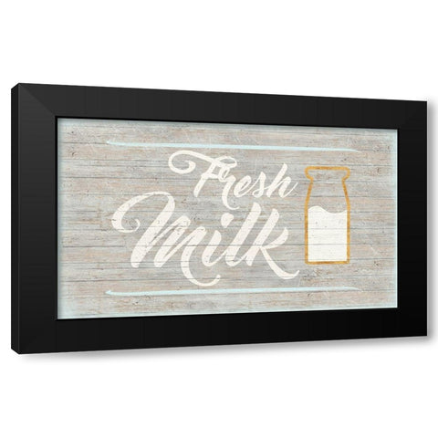 Fresh Milk Black Modern Wood Framed Art Print with Double Matting by Medley, Elizabeth