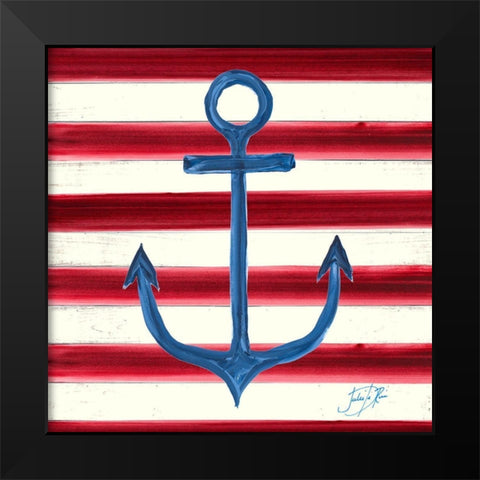 Sailors Life I Black Modern Wood Framed Art Print by DeRice, Julie