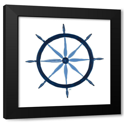 Set Sail Black Modern Wood Framed Art Print with Double Matting by DeRice, Julie