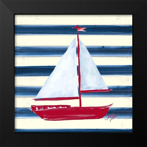 Sailors Life IV Black Modern Wood Framed Art Print by DeRice, Julie