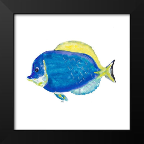 Fish I Black Modern Wood Framed Art Print by DeRice, Julie