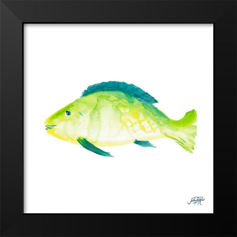 Fish II Black Modern Wood Framed Art Print by DeRice, Julie