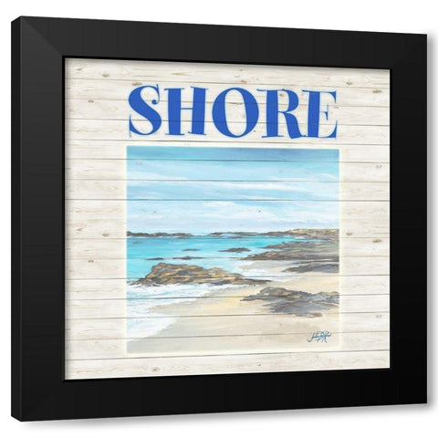 Shore Black Modern Wood Framed Art Print by DeRice, Julie