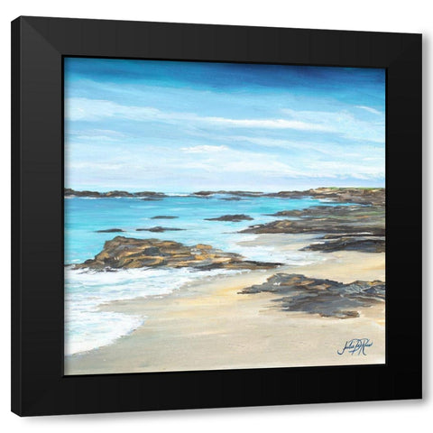 Rocky Shore II Black Modern Wood Framed Art Print with Double Matting by DeRice, Julie