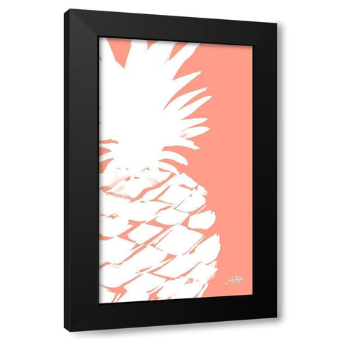 Modern Pineapple II Black Modern Wood Framed Art Print by DeRice, Julie