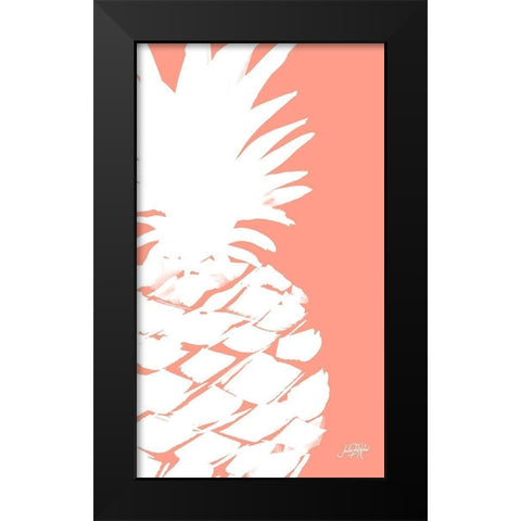 Modern Pineapple II Black Modern Wood Framed Art Print by DeRice, Julie