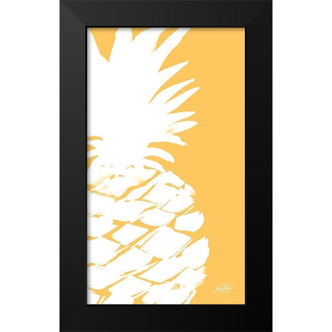 Modern Pineapple III Black Modern Wood Framed Art Print by DeRice, Julie