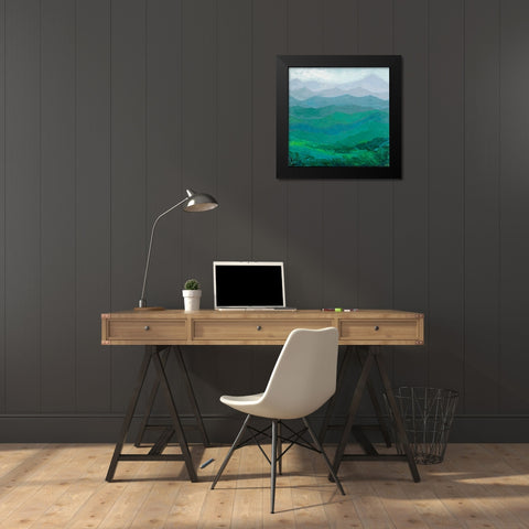 Blue Ridge Spring Black Modern Wood Framed Art Print by Coolick, Ann Marie
