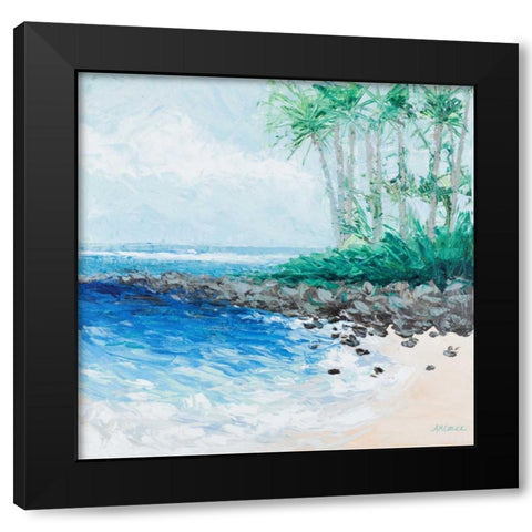 Little Cove Black Modern Wood Framed Art Print with Double Matting by Coolick, Ann Marie