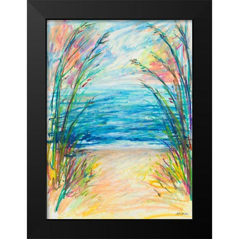 Path To The Water Black Modern Wood Framed Art Print by Coolick, Ann Marie