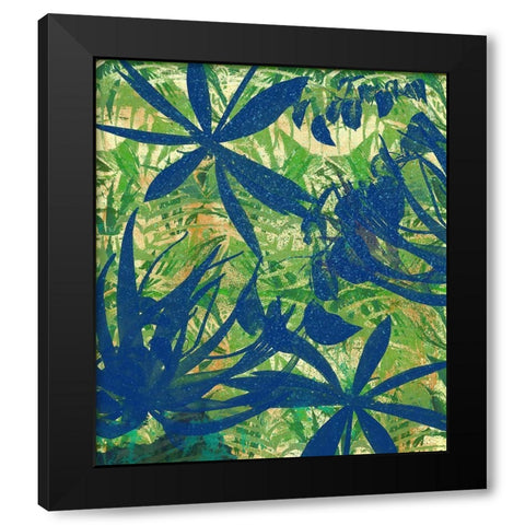 Tropical Paradise Black Modern Wood Framed Art Print with Double Matting by Medley, Elizabeth