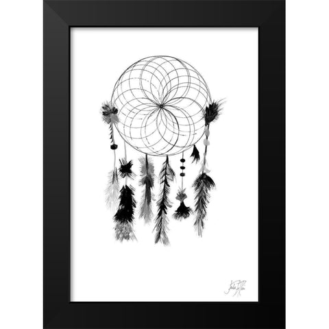 Dark Midnight Dream Catcher I Black Modern Wood Framed Art Print by DeRice, Julie
