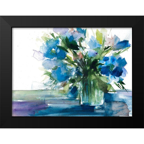 Blue Haven I Black Modern Wood Framed Art Print by Loreth, Lanie