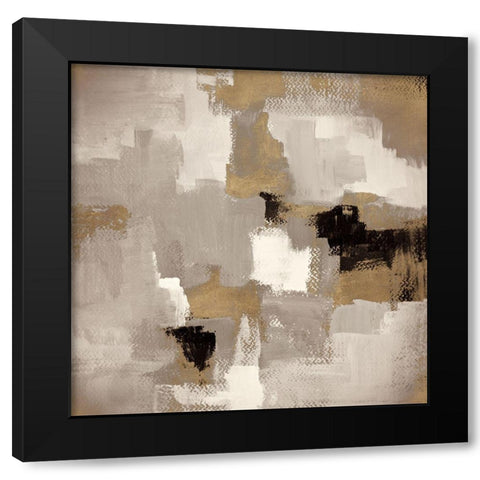 Muted Abstract I Black Modern Wood Framed Art Print by Loreth, Lanie