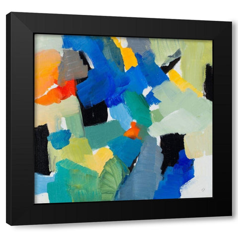 Lets Mingle a Little III Black Modern Wood Framed Art Print by Loreth, Lanie