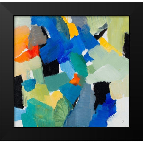 Lets Mingle a Little III Black Modern Wood Framed Art Print by Loreth, Lanie