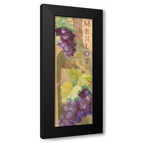 Merlot Black Modern Wood Framed Art Print with Double Matting by Loreth, Lanie